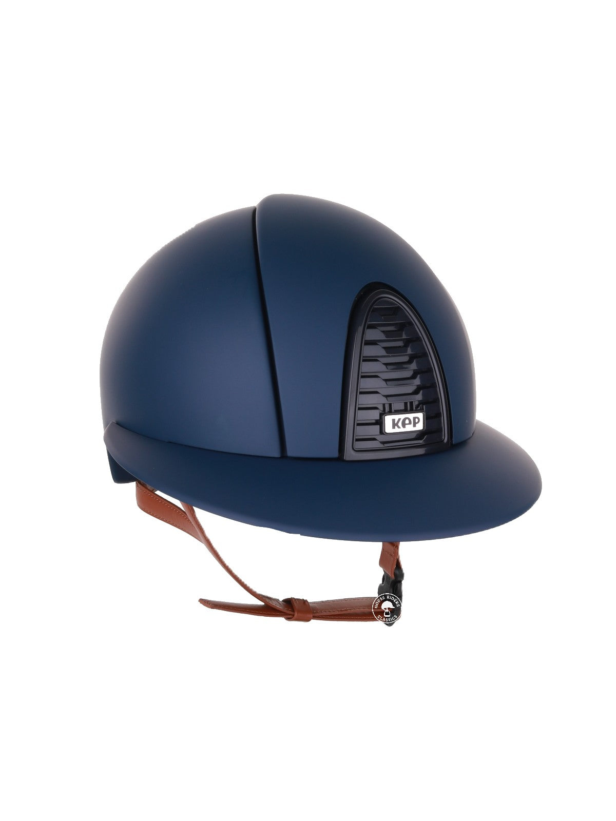 Kep Italia Riding Helmet Cromo 2.0  Matt Polo Peak Blue RAW Frame Beige Chin Strap