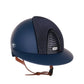 Kep Italia Riding Helmet Cromo 2.0  Matt Polo Peak Blue RAW Frame Galassia Dark Blue Insert Beige Chin Strap