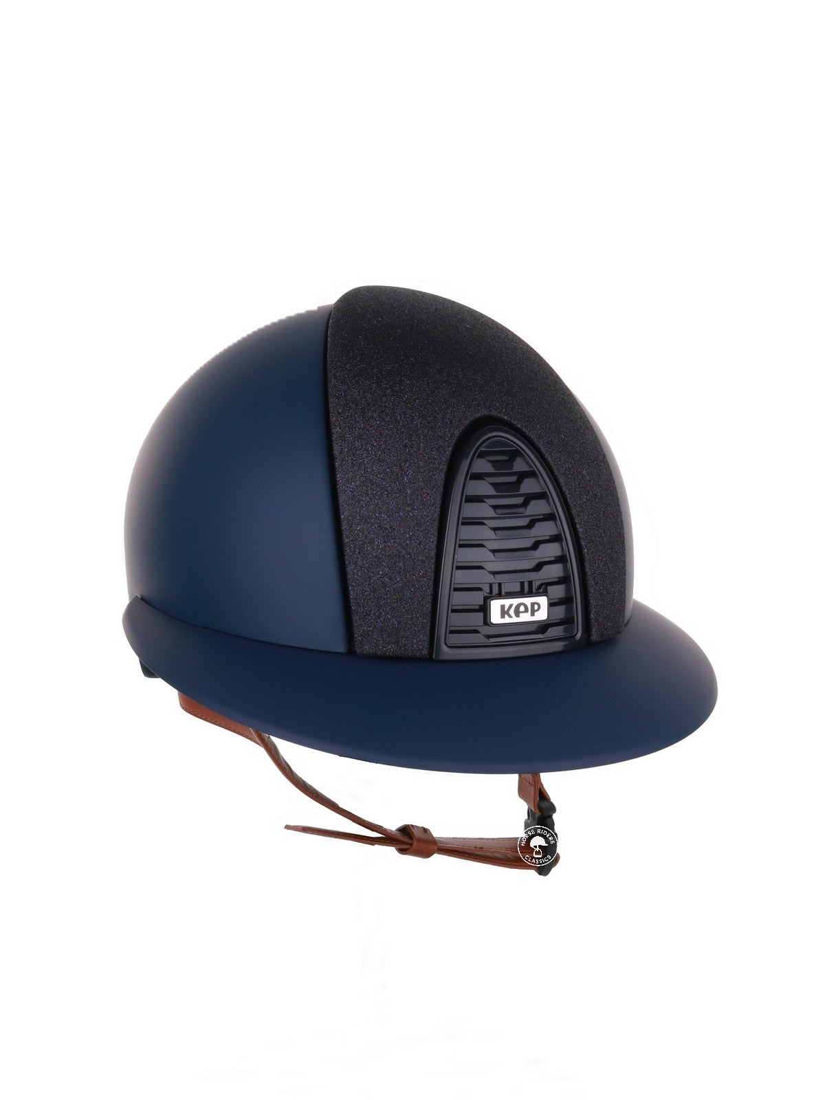 Kep Italia Riding Helmet Cromo 2.0  Matt Polo Peak Blue RAW Frame Star Blue Insert Beige Chin Strap