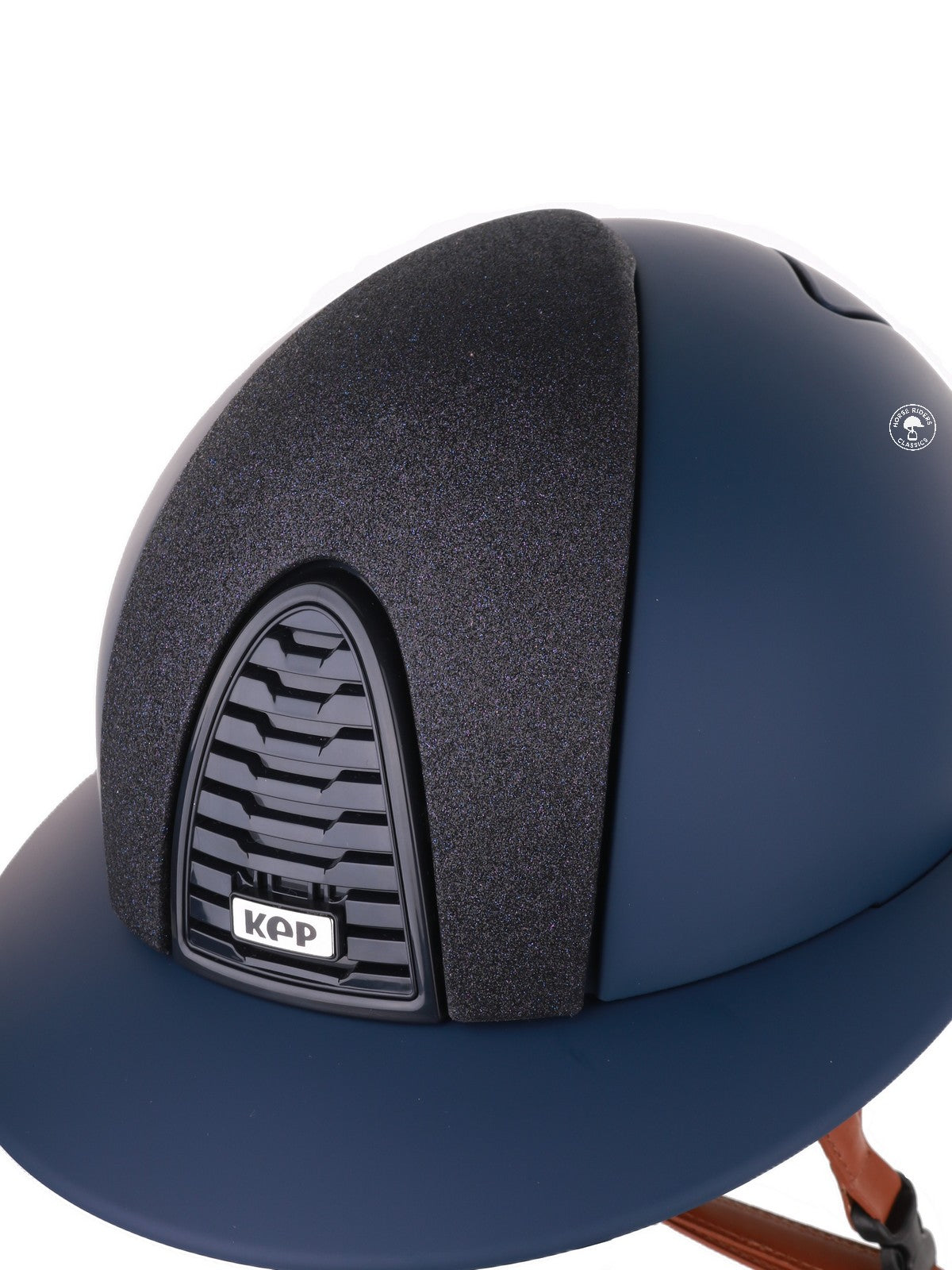 Kep Italia Riding Helmet Cromo 2.0  Matt Polo Peak Blue RAW Frame Star Blue Insert Beige Chin Strap
