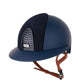 Kep Italia Riding Helmet Cromo 2.0  Matt Polo Peak Blue RAW Frame Beige Suede Insert Chin Strap