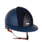 Kep Italia Riding Helmet Cromo 2.0  Matt Polo Peak Blue RAW Frame Beige Suede Insert Chin Strap
