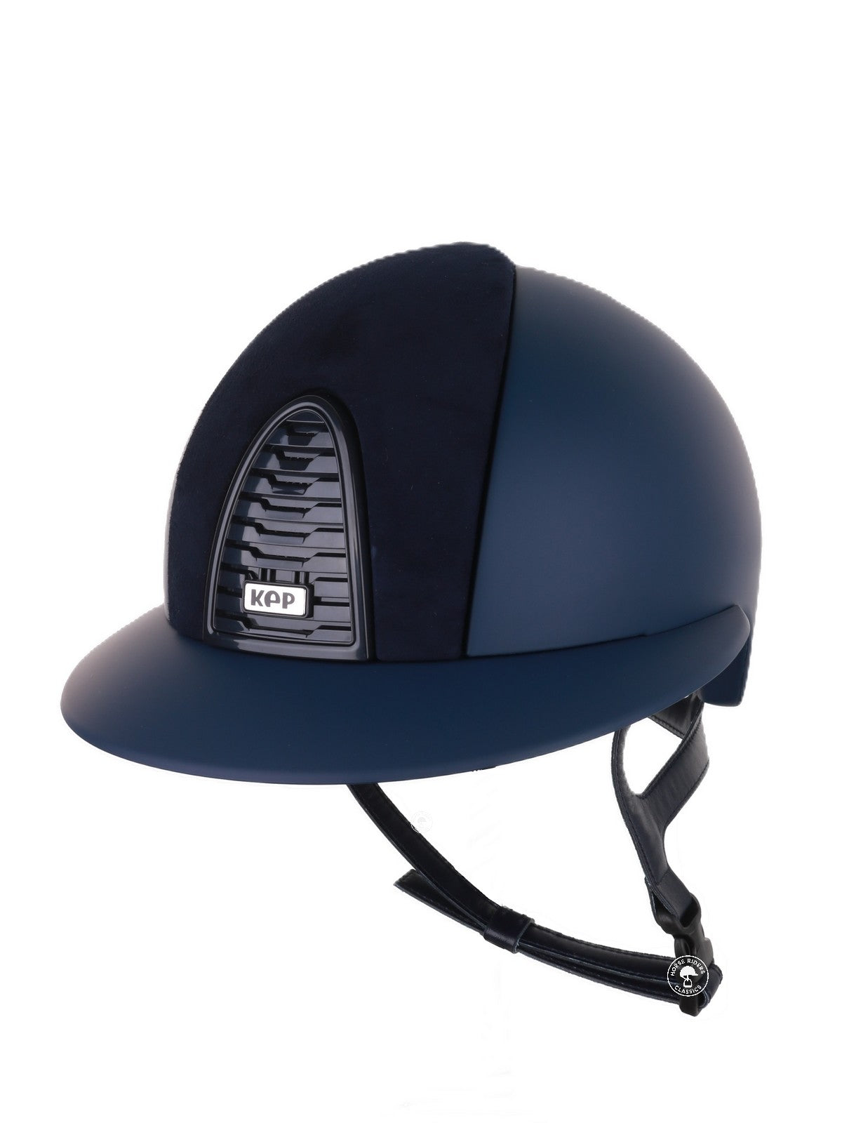 Kep Italia Riding Helmet Cromo 2.0  Matt Polo Peak RAW Frame Suede Insert Blue