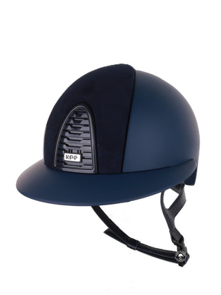 Kep Italia Riding Helmet Cromo 2.0  Matt Polo Peak RAW Frame Suede Insert Blue