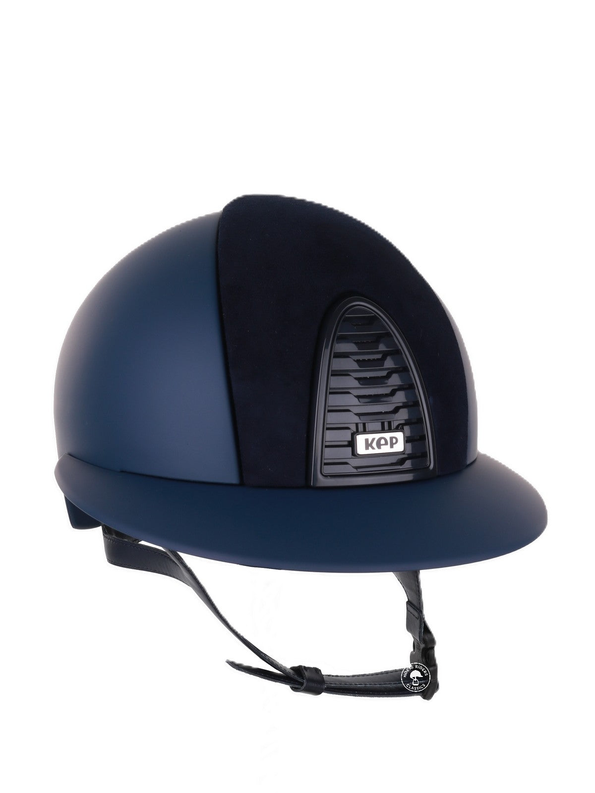 Kep Italia Riding Helmet Cromo 2.0  Matt Polo Peak RAW Frame Suede Insert Blue