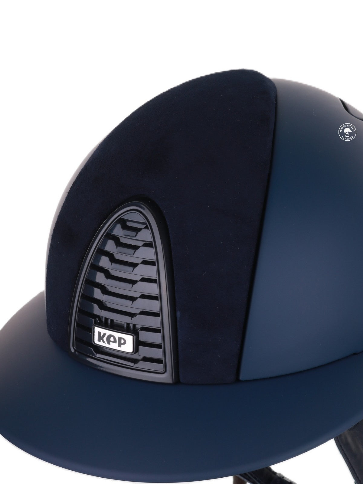 Kep Italia Riding Helmet Cromo 2.0  Matt Polo Peak RAW Frame Suede Insert Blue
