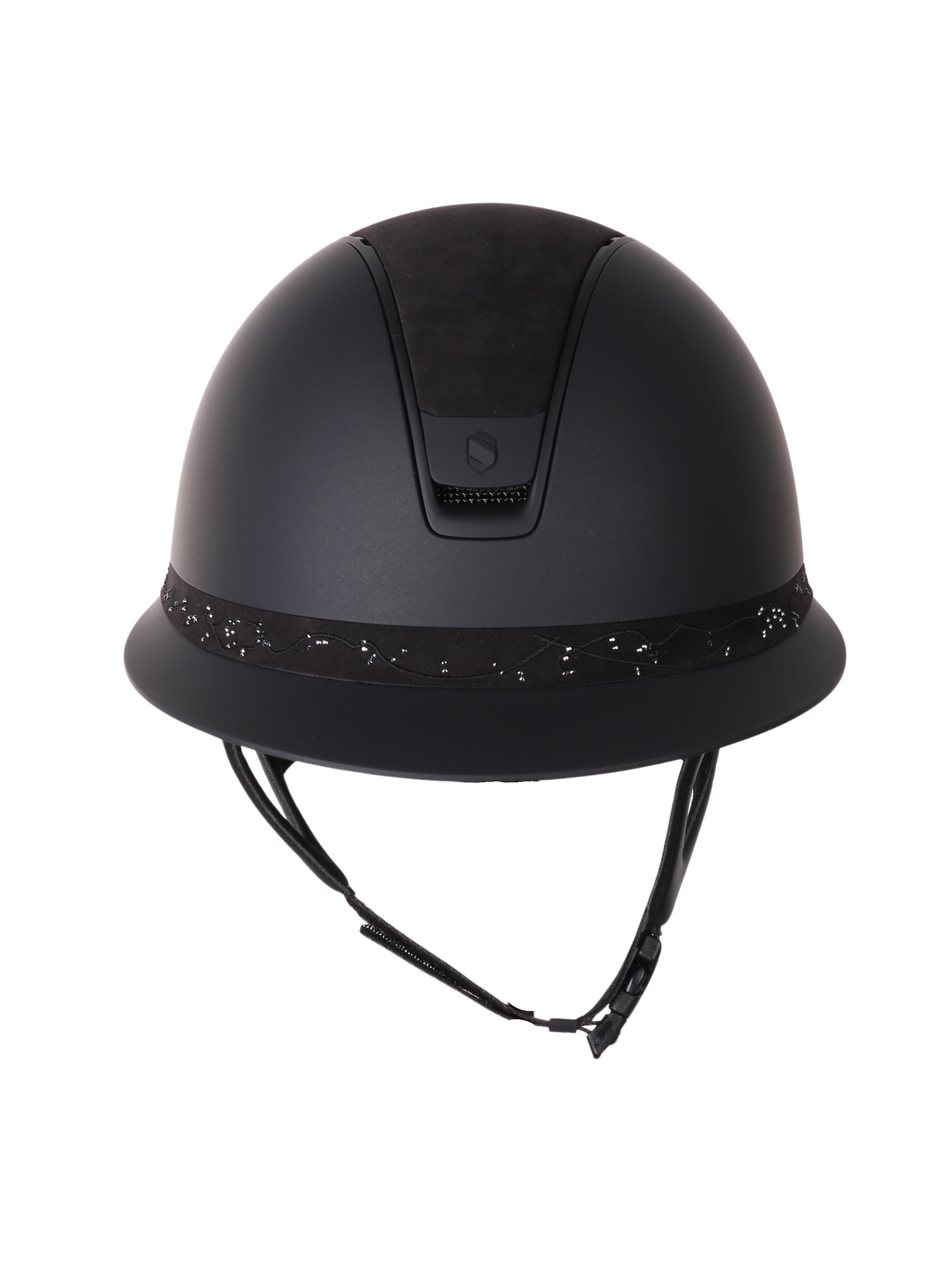 Samshield 2.0 Paardrijhelm Miss Shield Shadowmatt Crystal Leaf FB Zwart