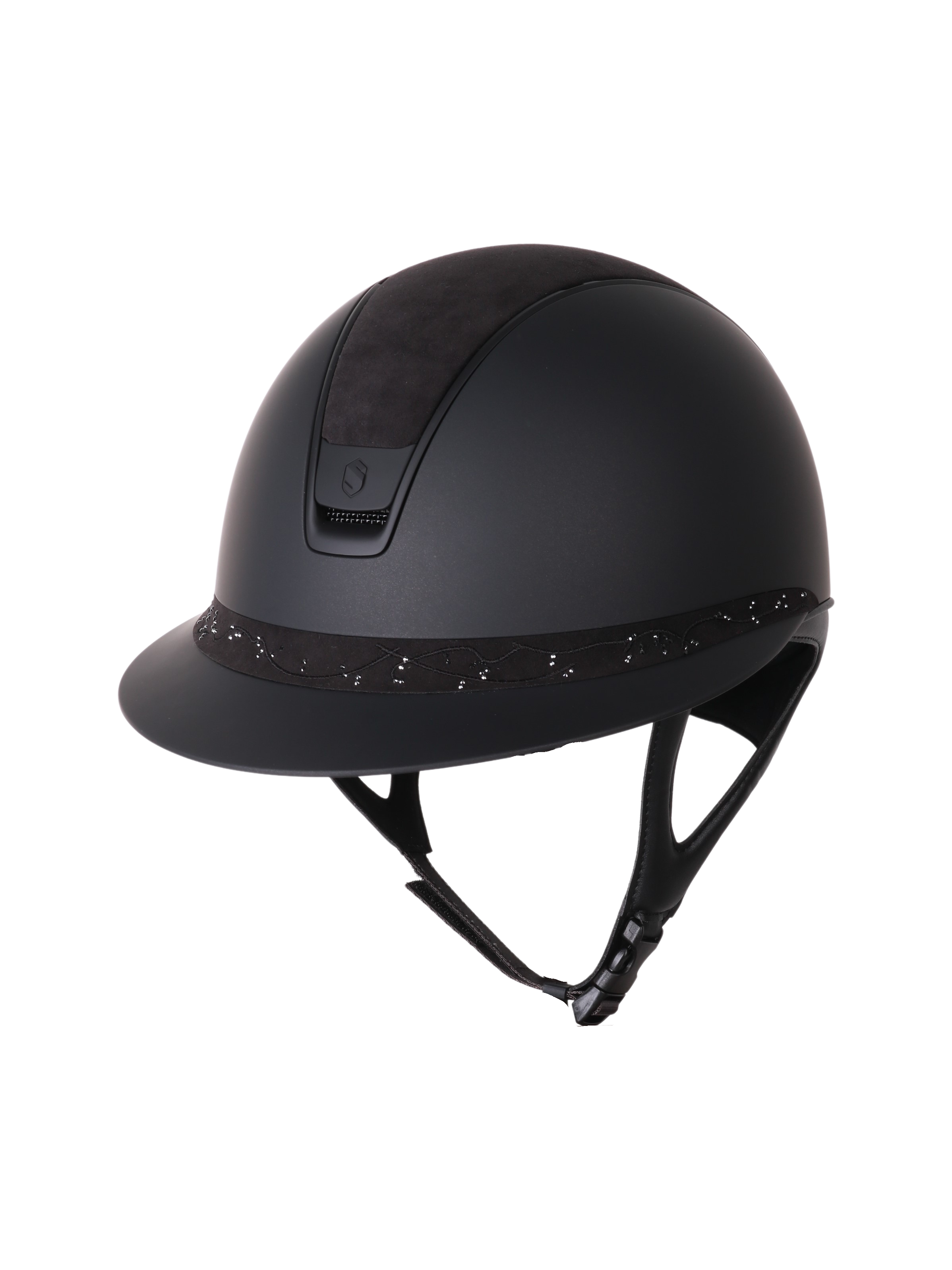 Samshield 2.0 Paardrijhelm Miss Shield Shadowmatt Crystal Leaf FB Zwart