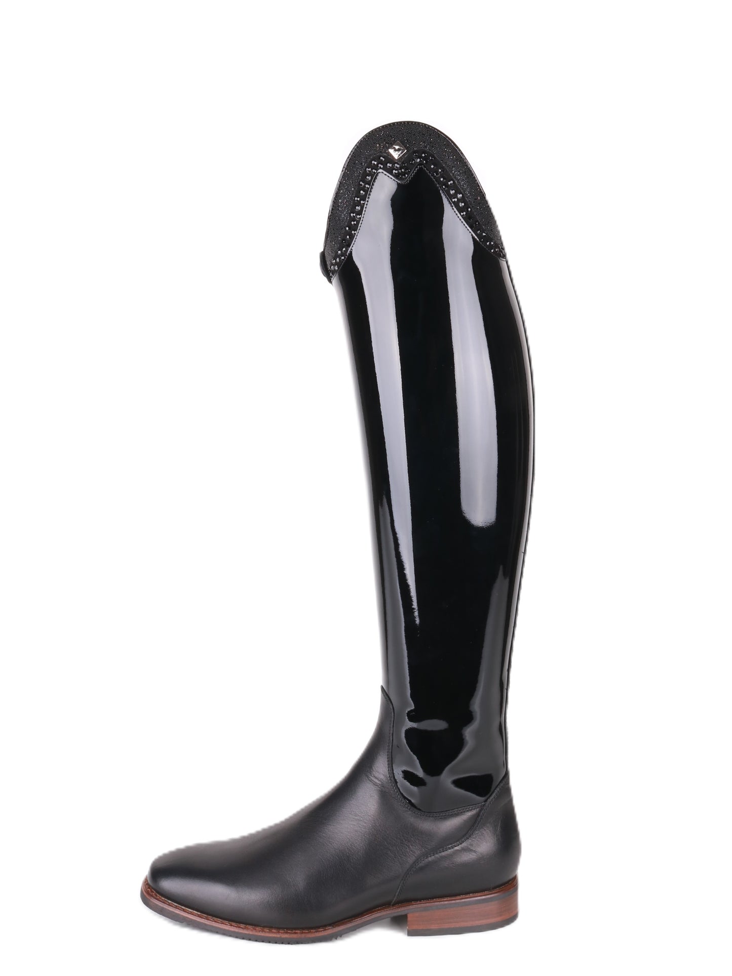 De Niro Bellini Custom Patent Black Riding Boots 39 MA S
