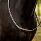 TRUST  Hunter reins Braided silver buckles Brown