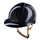 Kep Italia Paardrijhelm Smart Nova Polish Polo Klep Beige Kinband Blauw