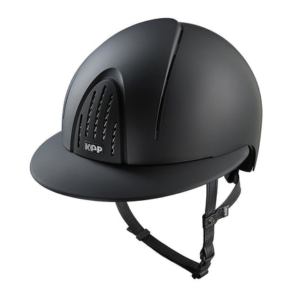 Kep Italia Paardrijhelm Smart Nova Textile Polo Klep Zwart