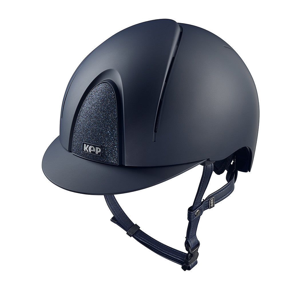 Kep Italia Paardrijhelm Smart Nova Textile Star Insert Blauw