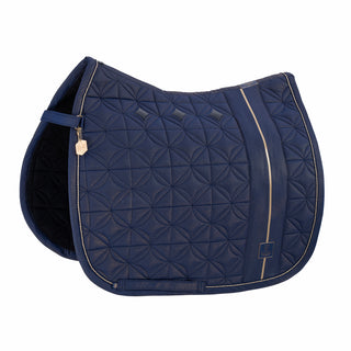 Eskadron Heritage 24-25 Saddle Pad Dressage Satin Crystal True Blue