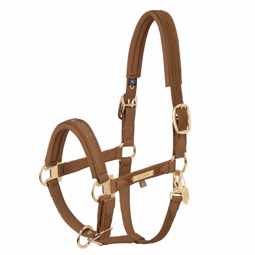 Eskadron Heritage 24-25 Halter Faux Leather Plait Almond