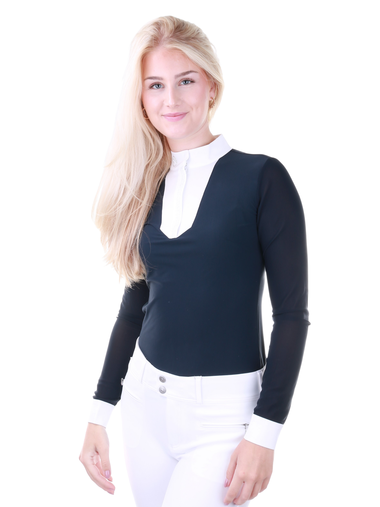 Samshield Long Sleeve Competition Shirt Women Faustine Boreal Navy Holo