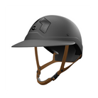 Flex-on Armet Paardrijhelm Dark Angel Zwart Polo Klep Bruine Kinband Zwart