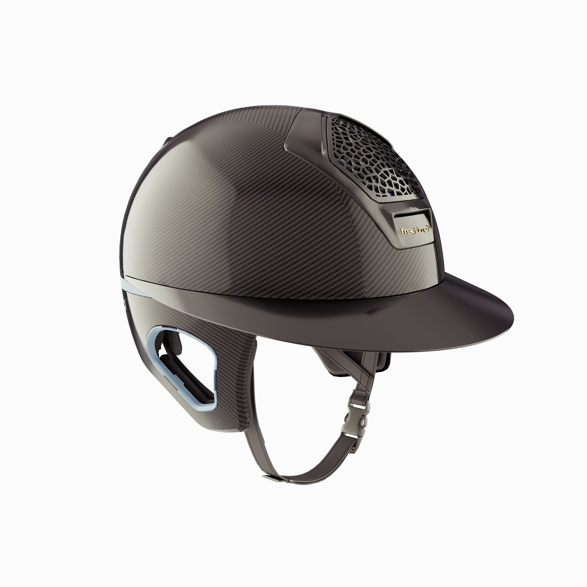 Freejump Helmet Voronoï with Temple Protection Carbon Gloss Sky Black –  Horse Riders Classics