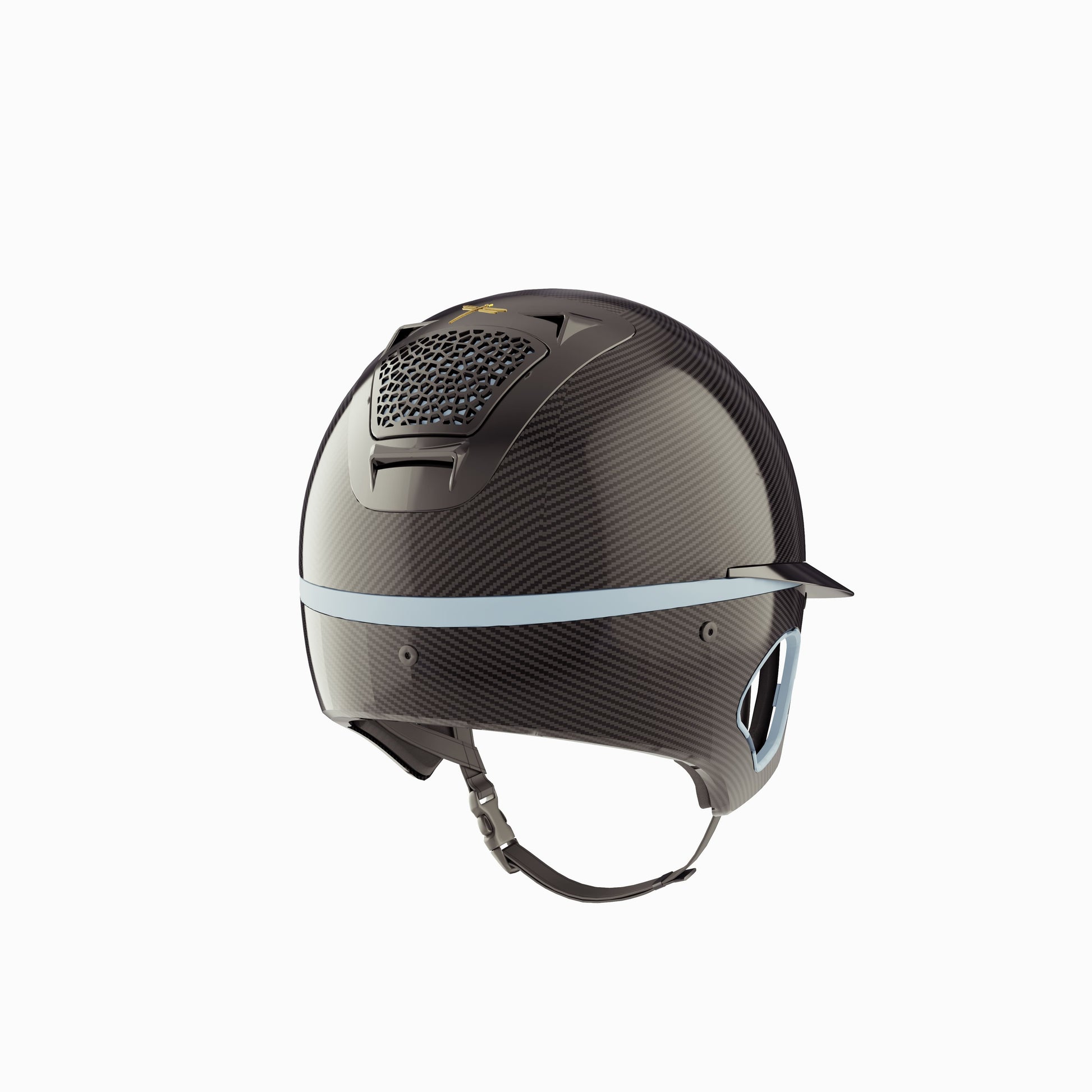 Freejump Helmet Voronoï with Temple Protection Carbon Gloss Sky Black –  Horse Riders Classics