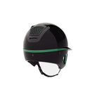 Freejump Helm Voronoï met Temple Protection Carbon Gloss Emerald Green