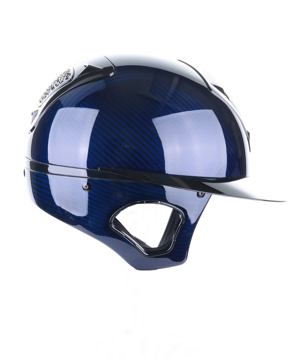 Freejump Helmet Voronoï with Temple Protection Carbon Gloss Navy