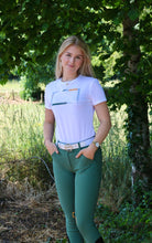 RG T-shirt mesh korte mouwen dames wit Wit