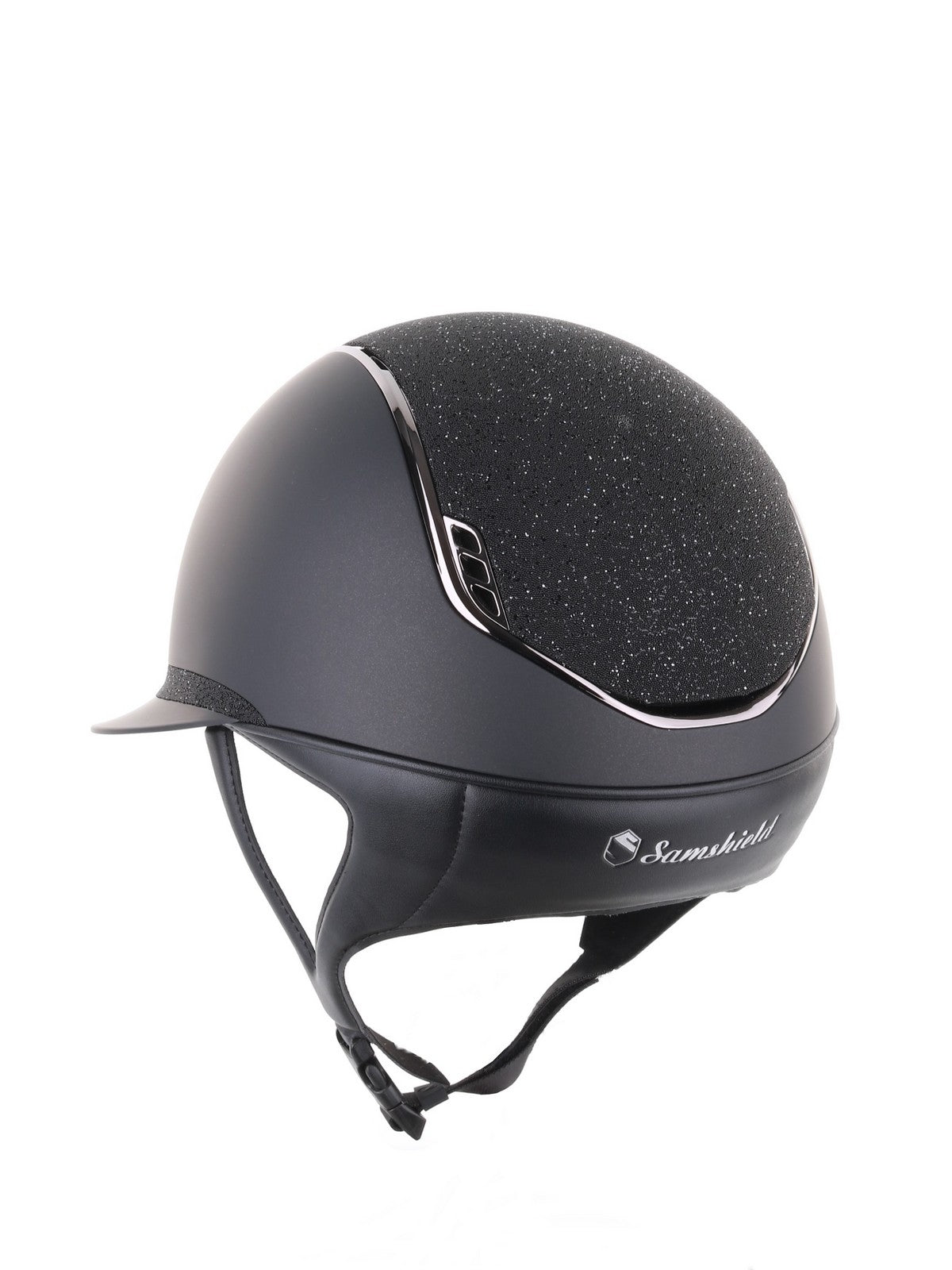 Samshield 2.0 Miss Shield shadowmatt riding helmet Crystal Fabric Black