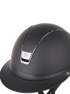Samshield 2.0 Paardrijhelm Miss Shield Shadowmatt Black Chrome 300 crystals Zwart