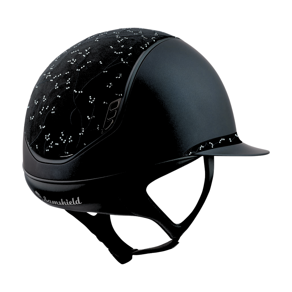 Samshield 2.0 Miss Shield shadowmatt riding helmet Crystal Leaf Black