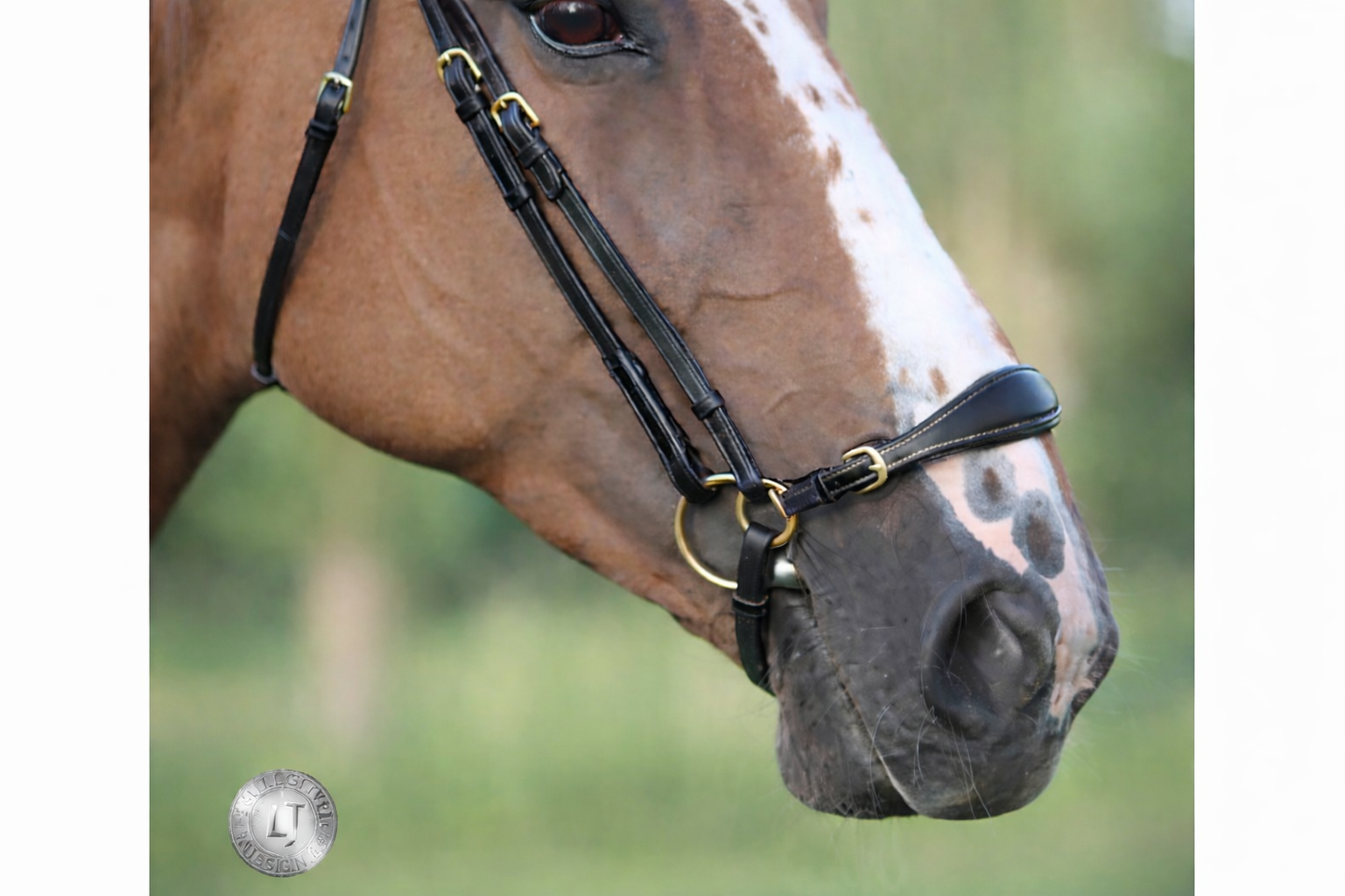 LJ Leathers New Pro Lage Neusriem Zwart