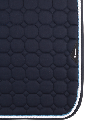 Equiline saddle pad and fly hat set Navy-White-Avio