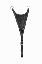 LJ Leathers Pro Selected Heritage Dichte Bib Martingaalvork zwart-zilver Full