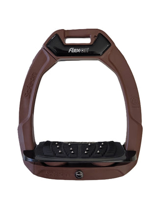 Flex-on Safe On Safety stirrups ultra grip Chocolate