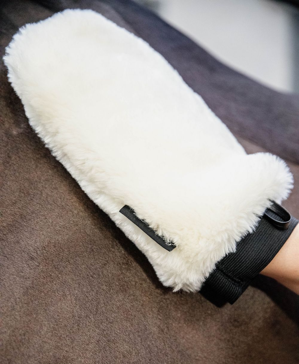 Grooming Deluxe Sheepskin grooming glove