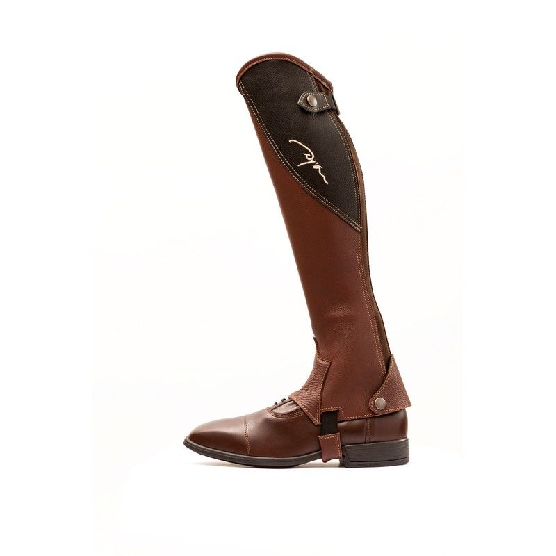 Dyon half chaps full grained leather Original Brown