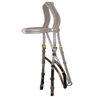 Dyon D Collection Hackamore cheek pieces Brown