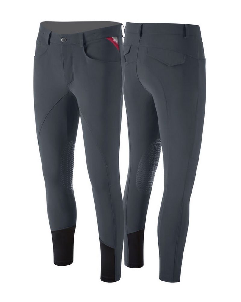 Animo riding breeches knee grip men Metrik Dark grey