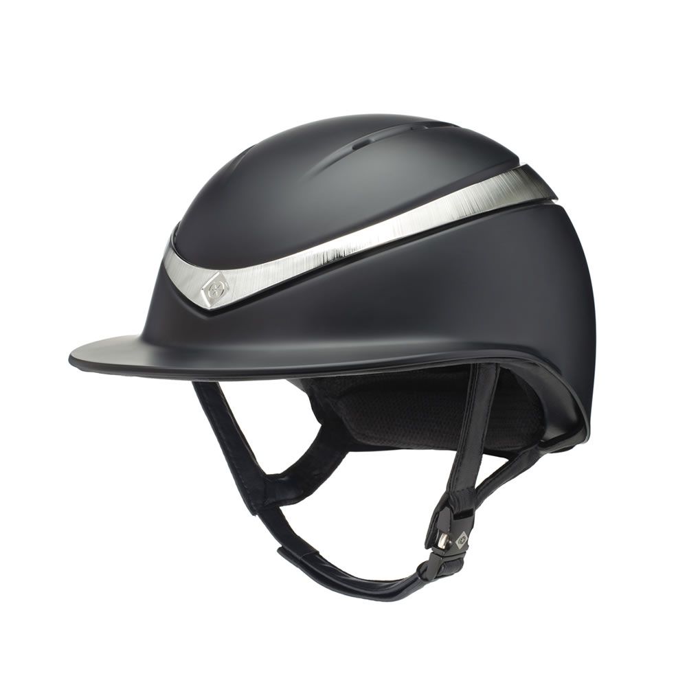 Charles Owen riding helmet Halo Luxe Platinum Black