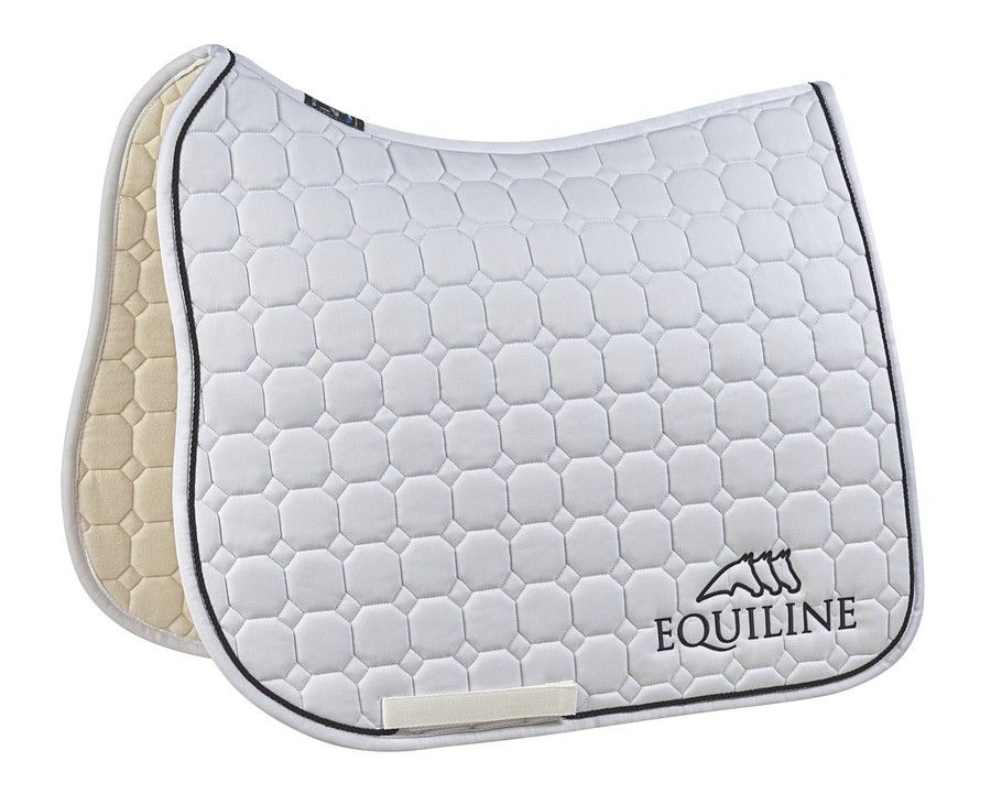Equiline Saddle Pad Outline Dressage White