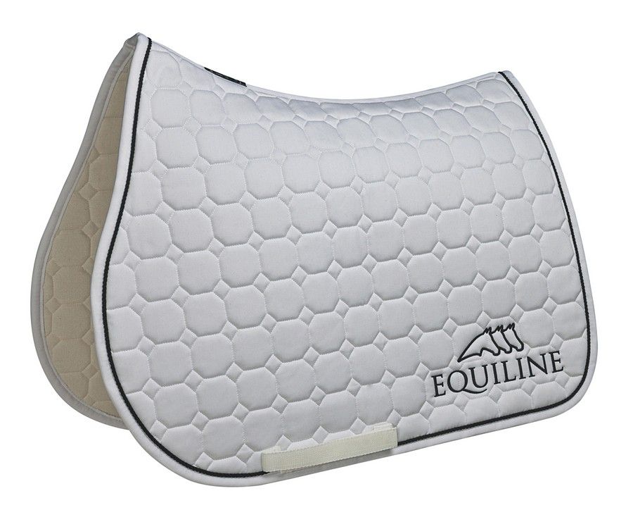 Equiline Saddle Pad Outline Jumping White