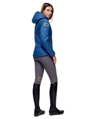 RG Nylon Hooded Puffer Jacket Ladies Classic Blue