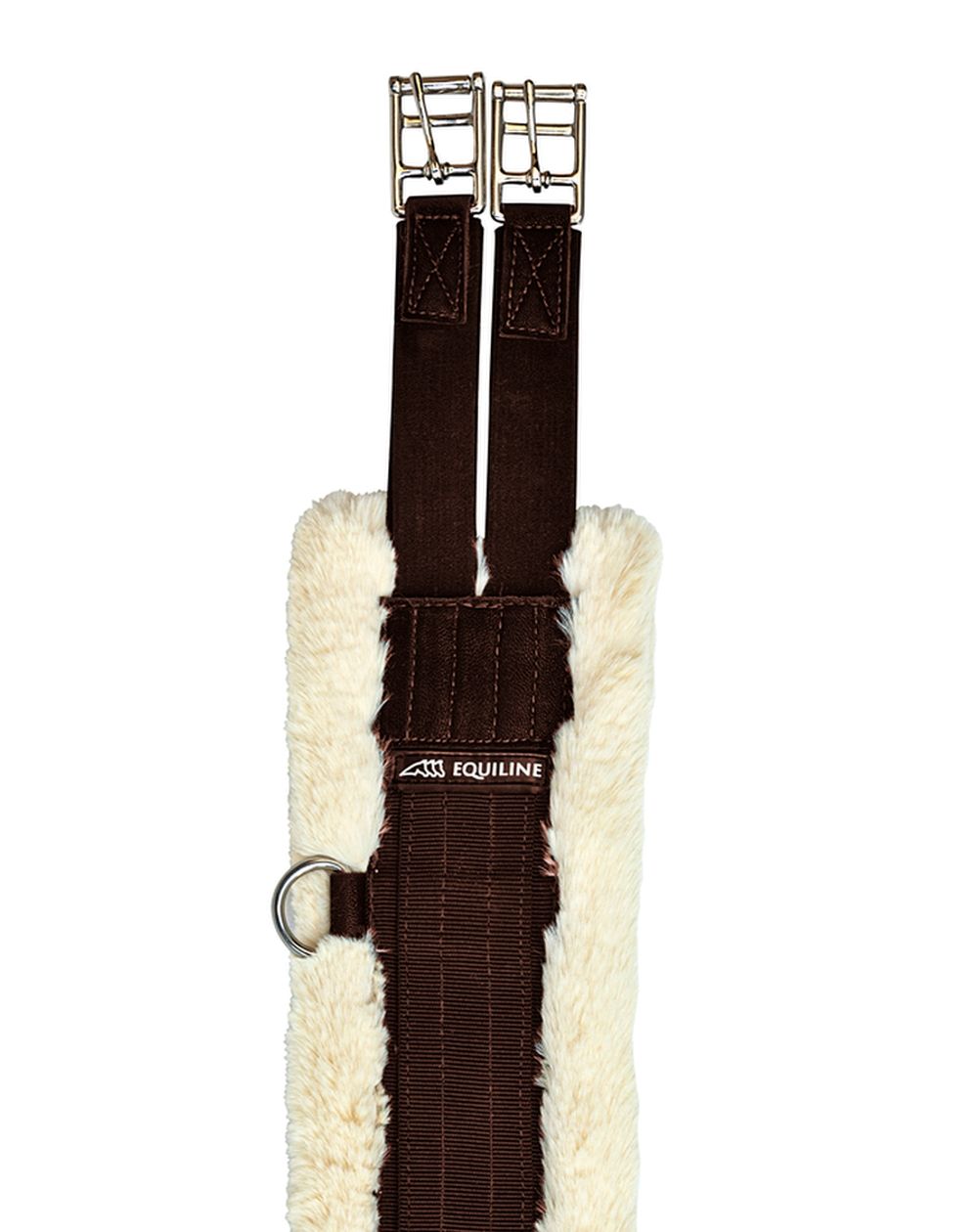 Equiline Girth Nylon with wool brown