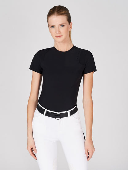 Vestrum t-shirt microholes short sleeves ladies Badesi black