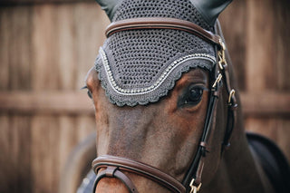 Kentucky Horsewear vliegenmuts Wellington Stone & Pearl - equi-exclusive