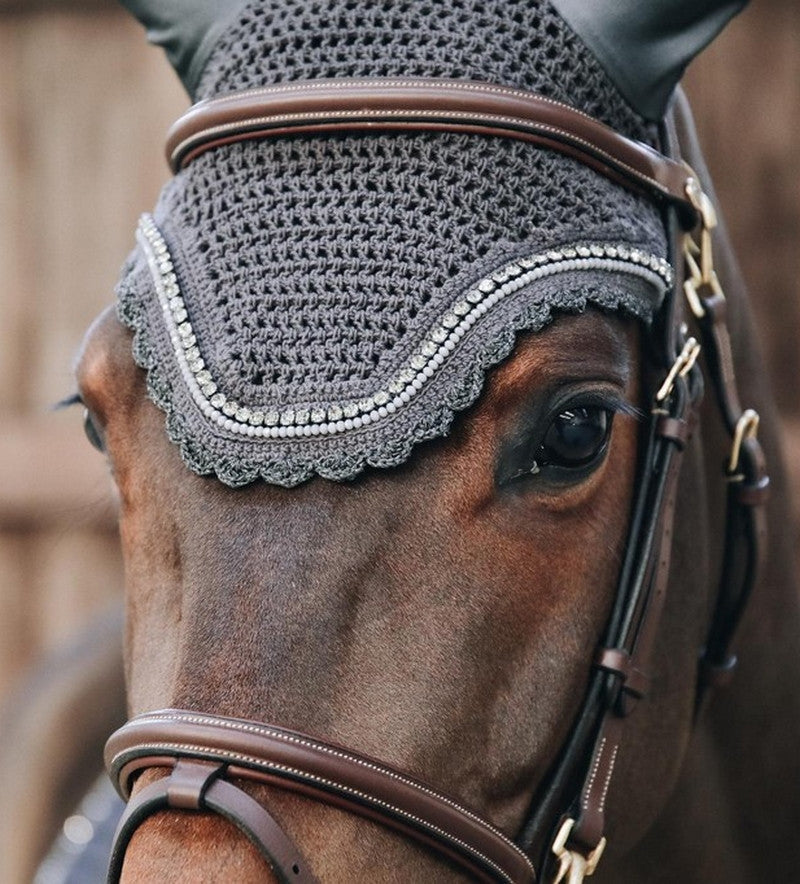 Kentucky Horsewear Fly Veil Wellington Soundless Stone & Pearl Grey ...