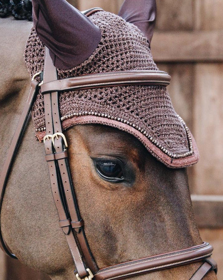 Kentucky Horsewear Vliegenmuts Wellington Glitter rand - horseridersclassics
