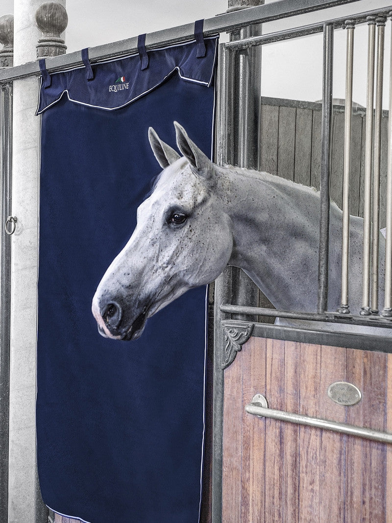 Equiline Stable Curtain long Wafe 200 x 130 cm Navy