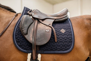 Kentucky Horsewear Saddle Pad Glitter Rope Jumping Navy