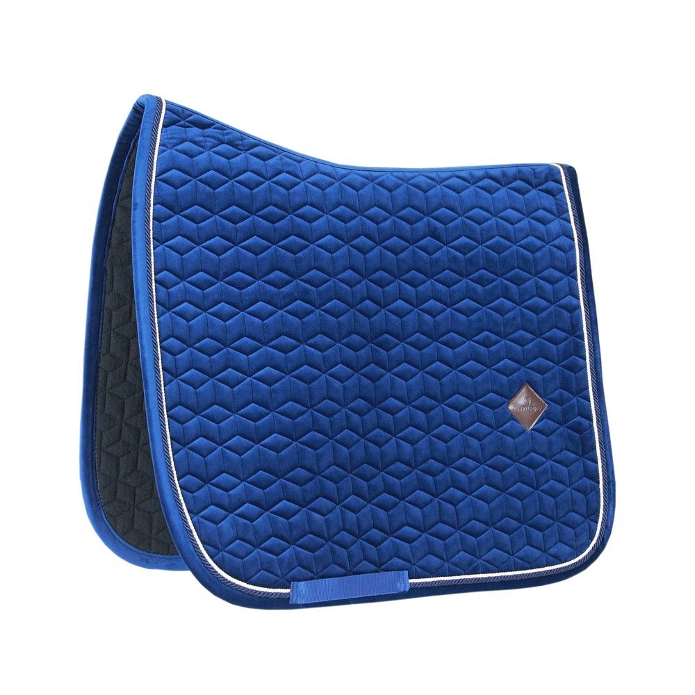 Kentucky Horsewear Saddle Pad Basic Velvet Dressage blue