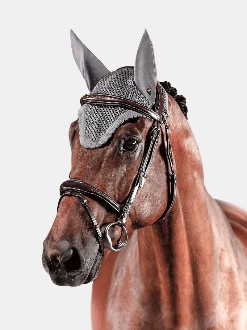 Equiline Hoofdstel Anatomisch smal gecombineerde neusriem Bruin Full